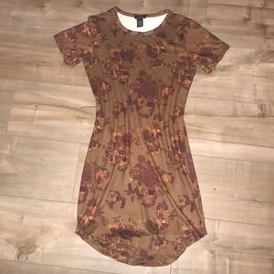 Velvet floral dress